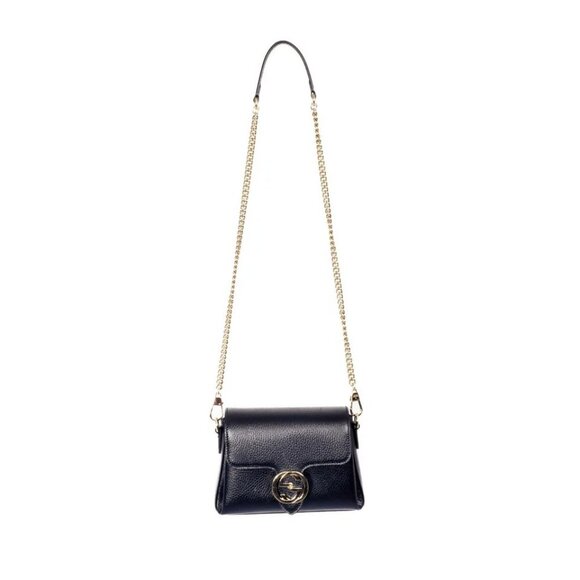 GUCCI EMILY GUCCISSIMA LEATHER CHAIN SHOULDER BAG - Picture 1 of 10